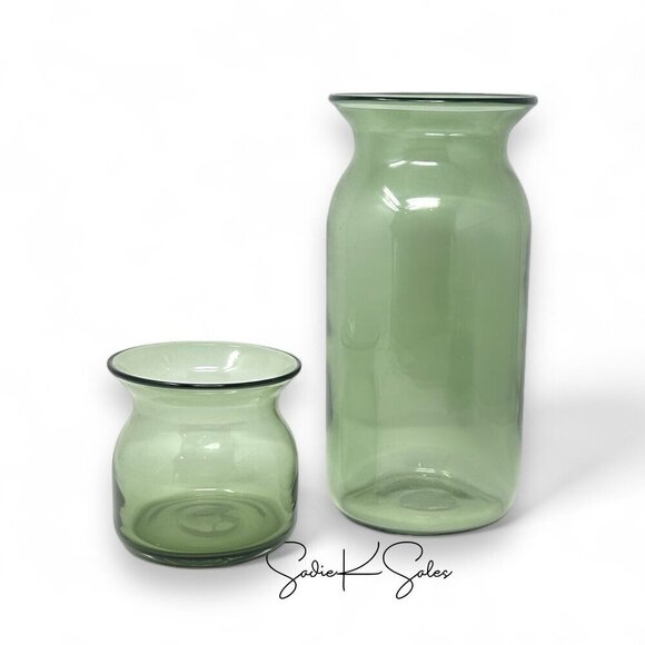 Hearth & Hand Magnolia 5" Green Glass Decorative Flared Bouquet Vase Sm - Target - Picture 5 of 5